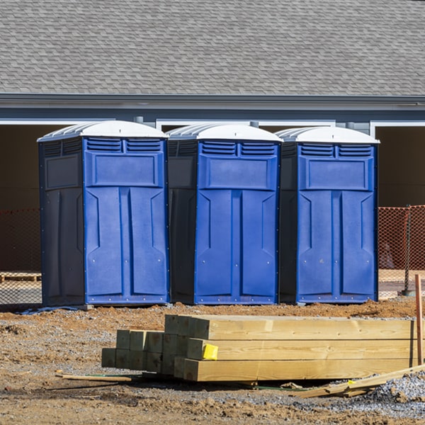 what is the maximum capacity for a single portable restroom in Gulf North Carolina